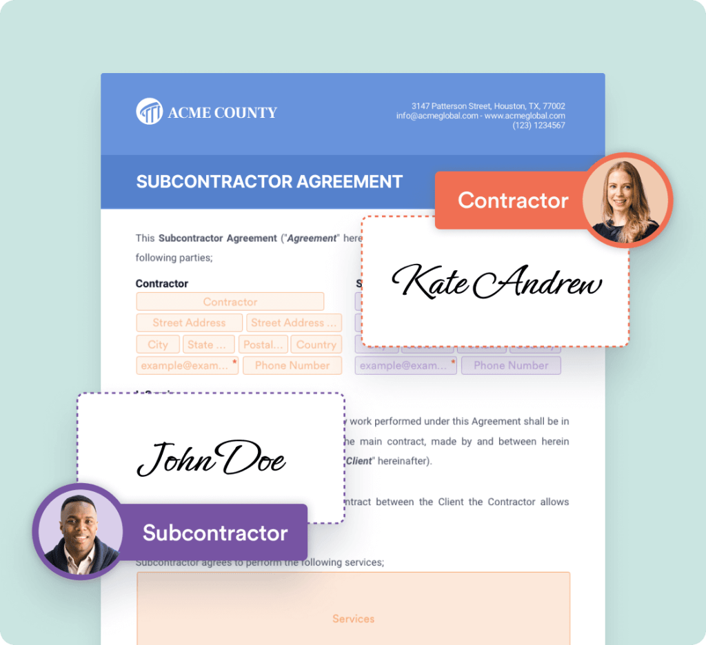 Process contracts and proposals