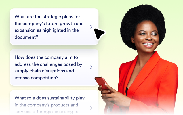 Ask questions and get clear answers