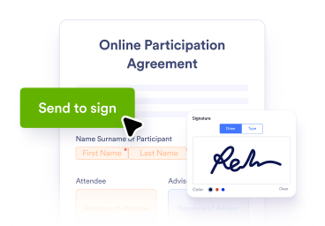 Sign or request signatures
