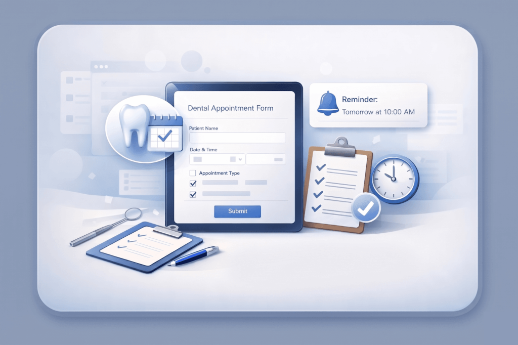 How to create a dental appointment request form (and reduce no-shows)