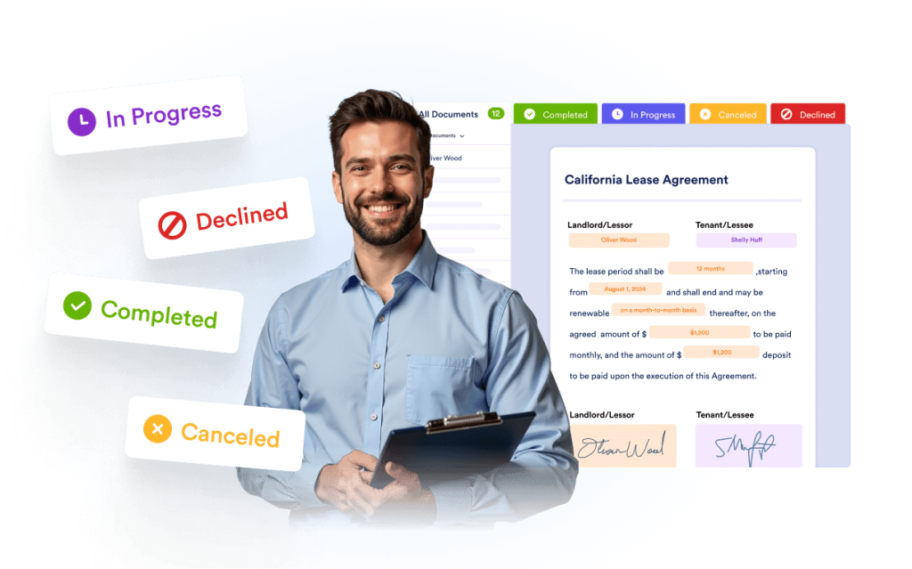 Track document status in real time