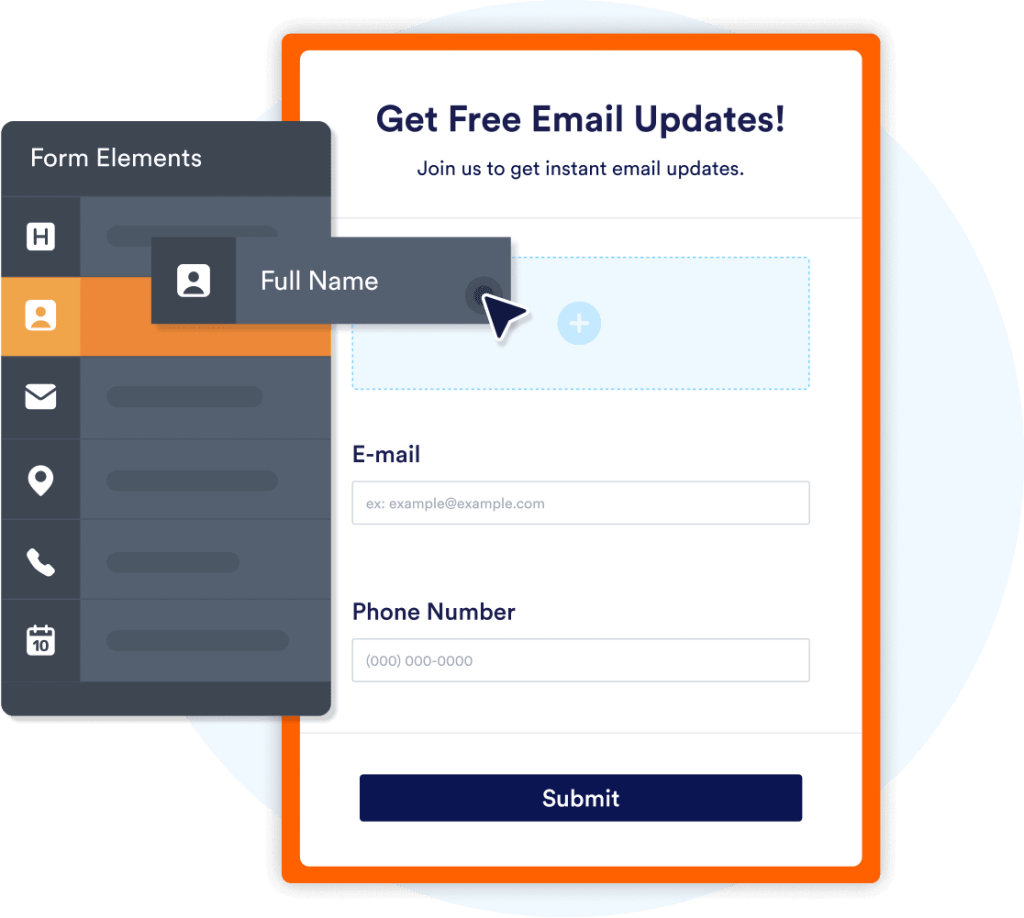 Build forms without coding