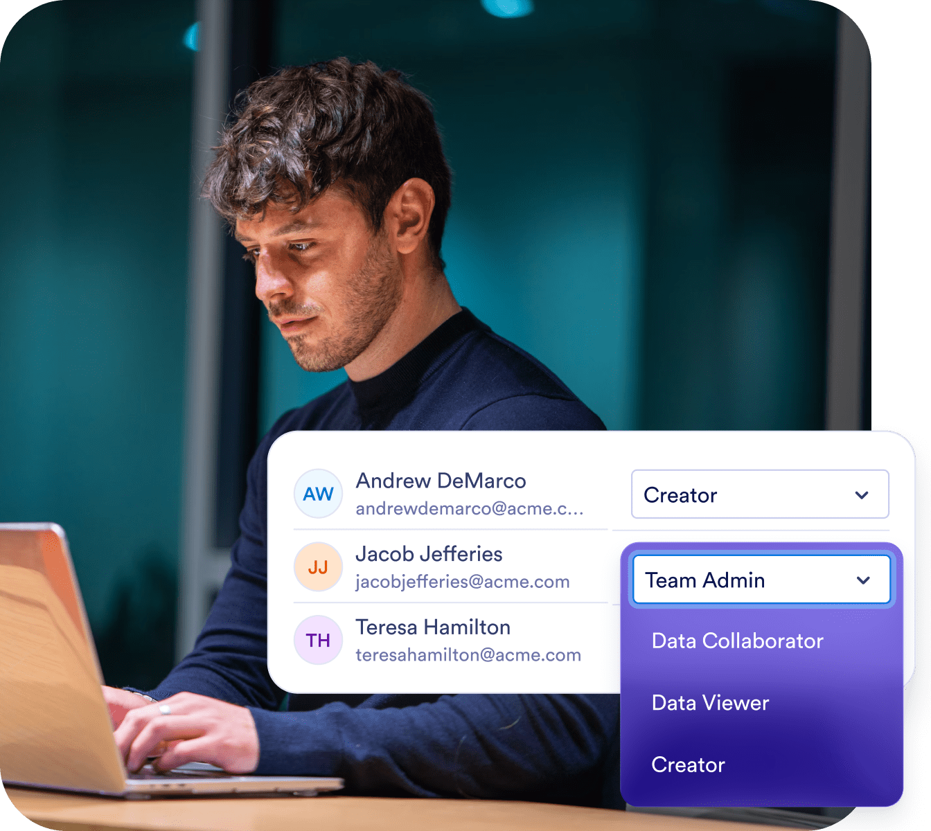Assign roles to your team members