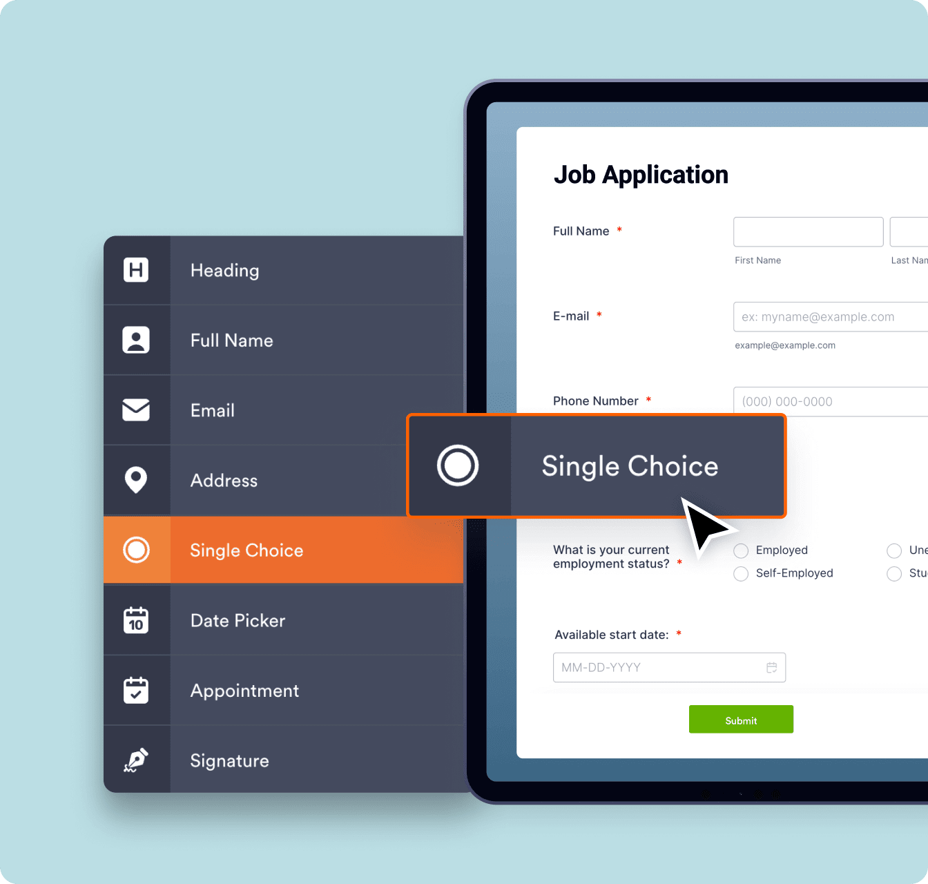 Easy, No-Code form Builder