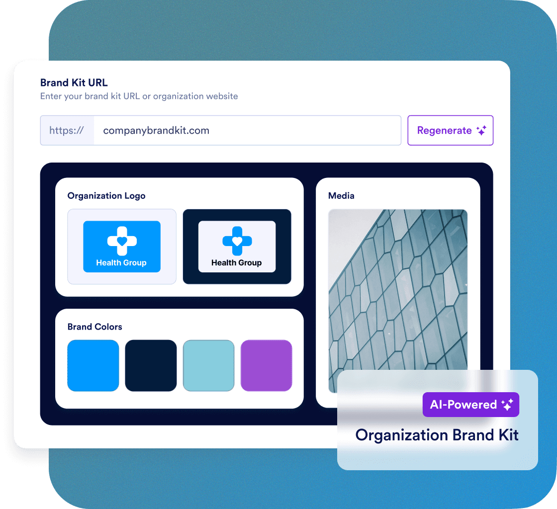 Generate your brand colors automatically with the AI Brand Kit