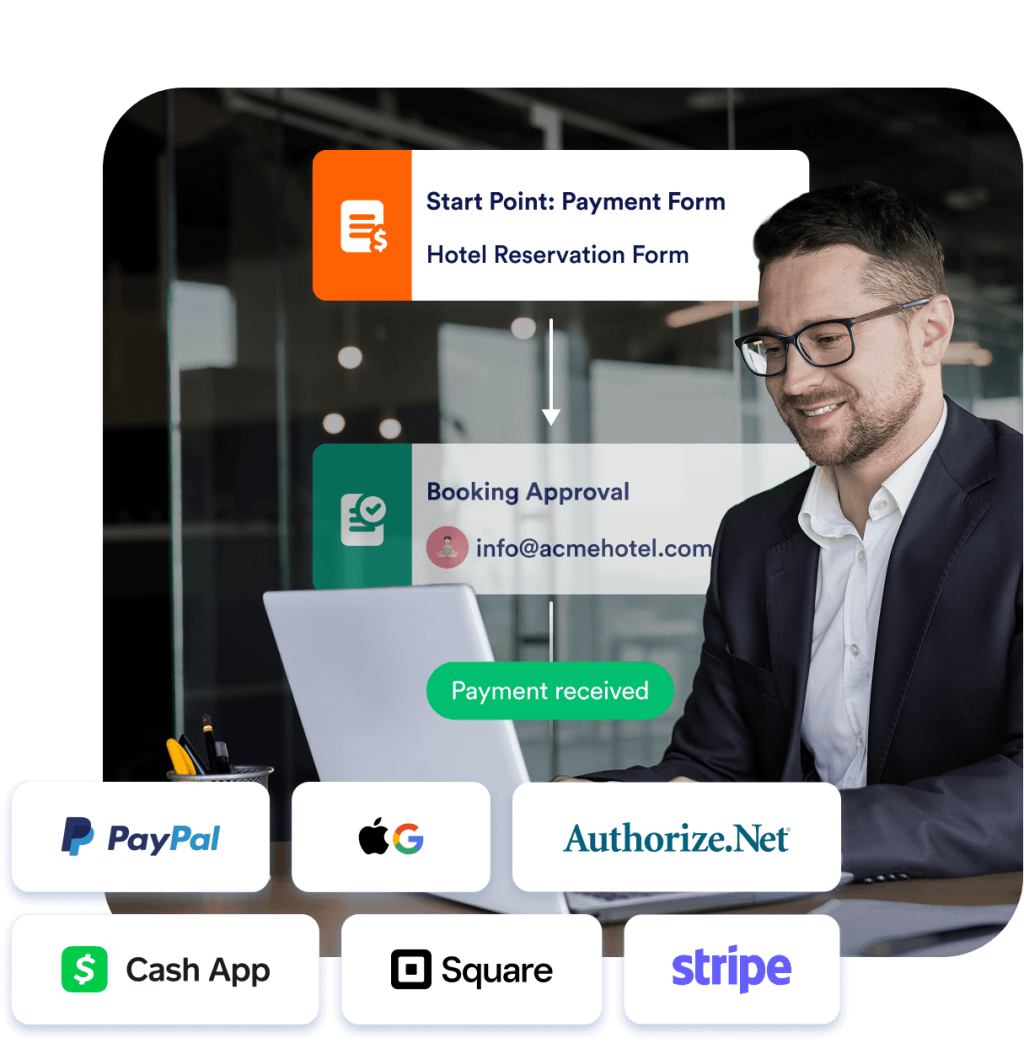 Collect payments within workflows