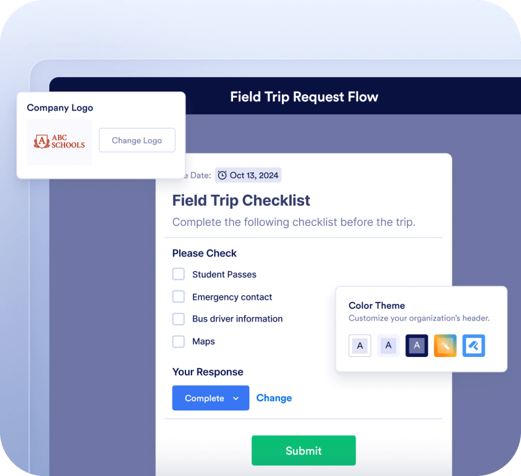 Customize branding within workflow elements