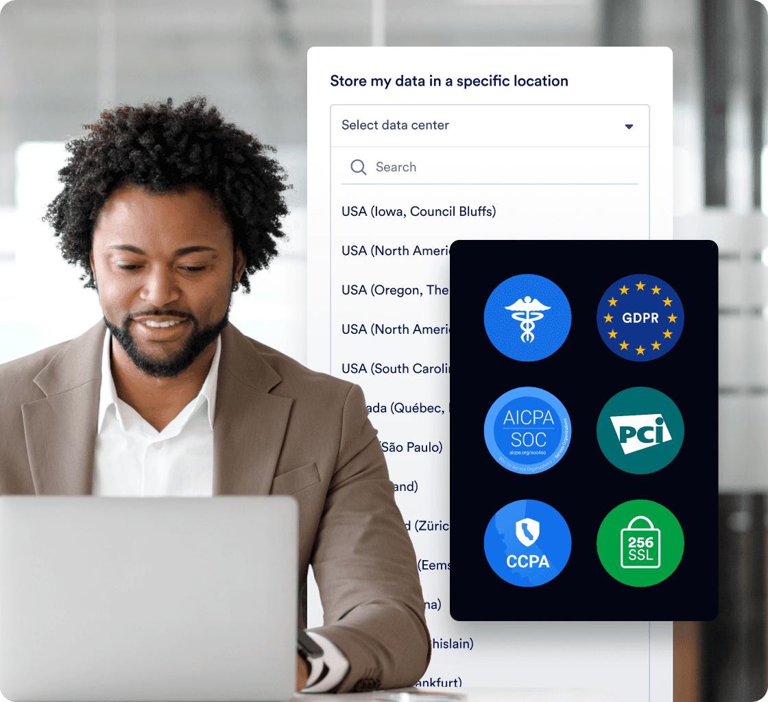 Store your data in a local data residency center