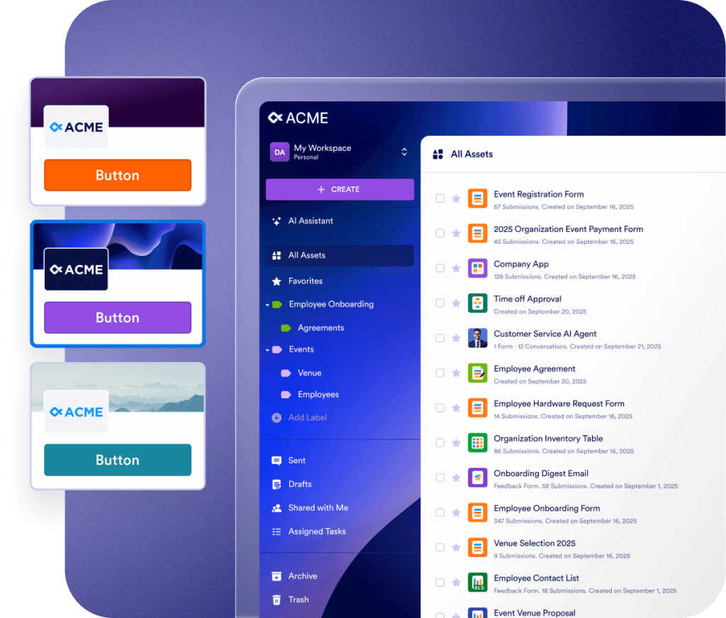 White Labeling Purple Theme