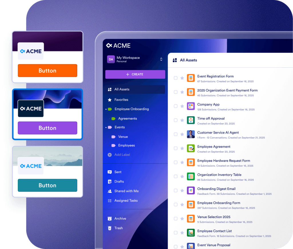 White Labeling Purple Theme