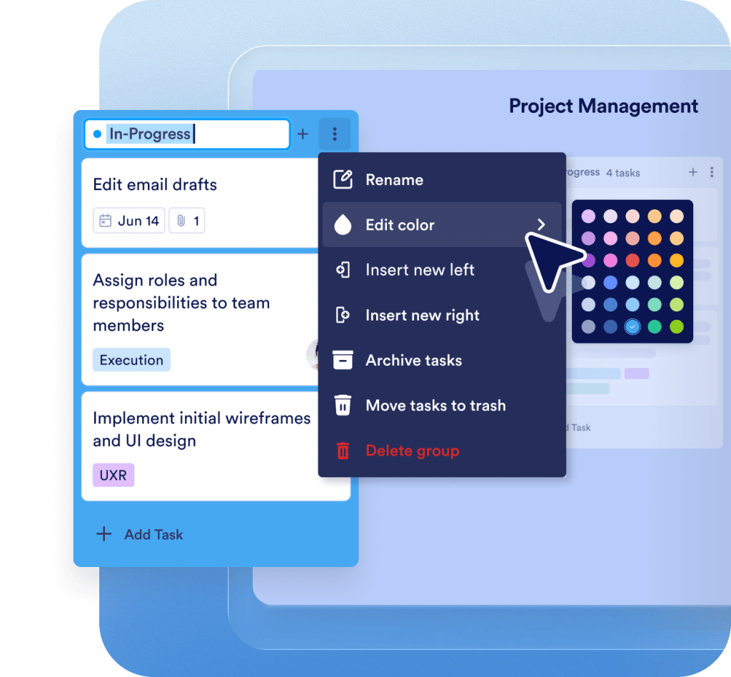 Customize boards to match team processes