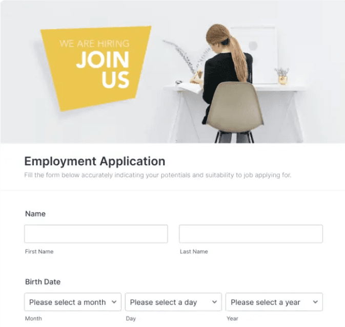 Job Application Form