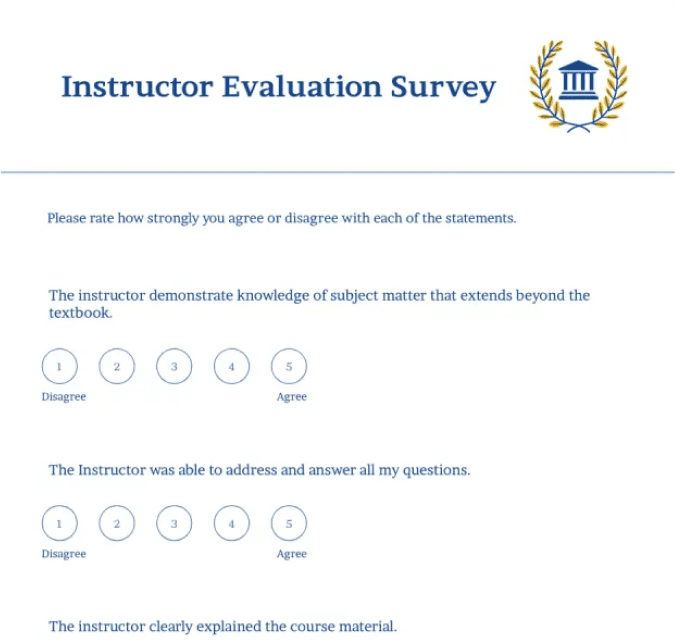 Evaluation Form
