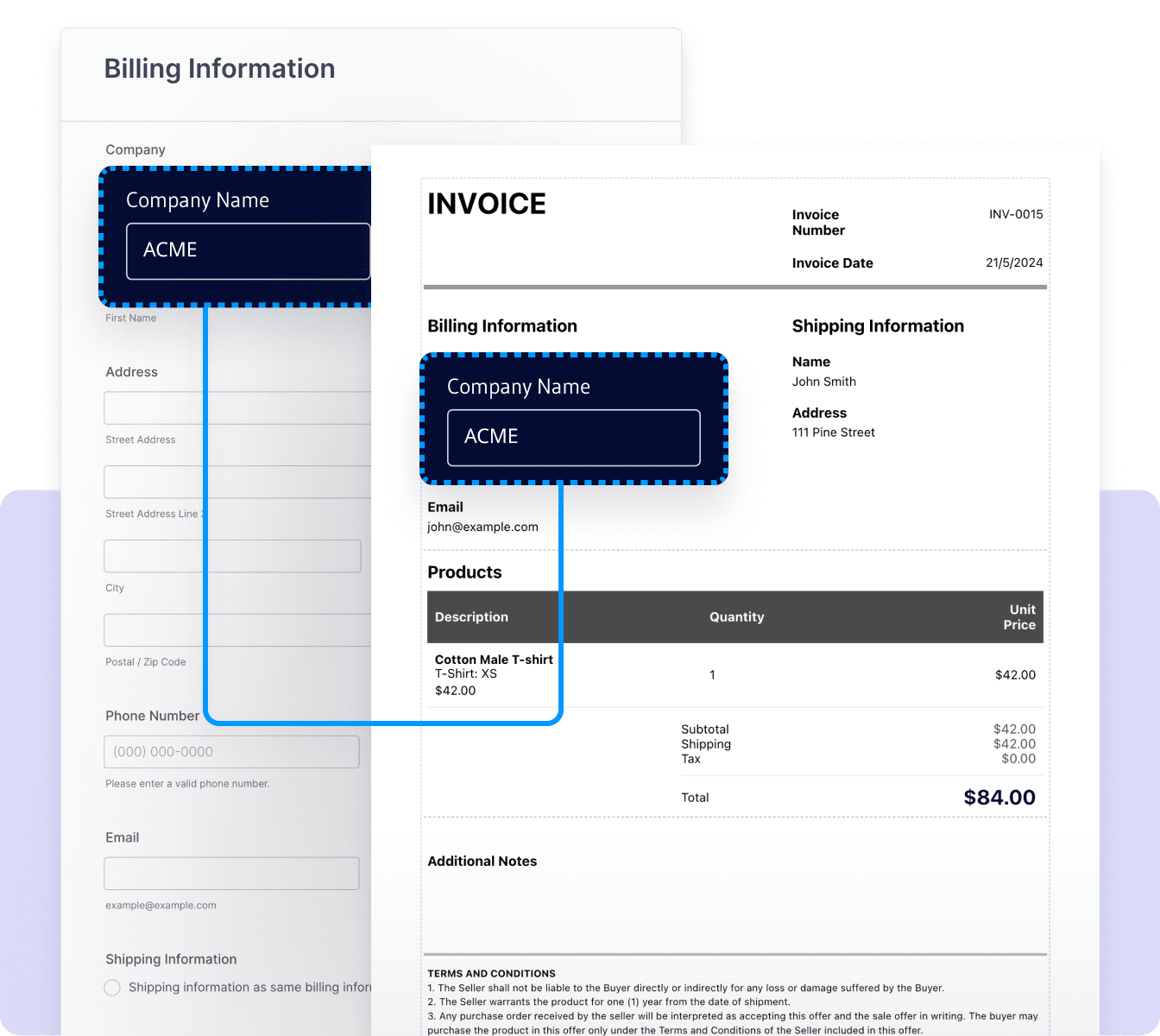 Streamline invoicing
