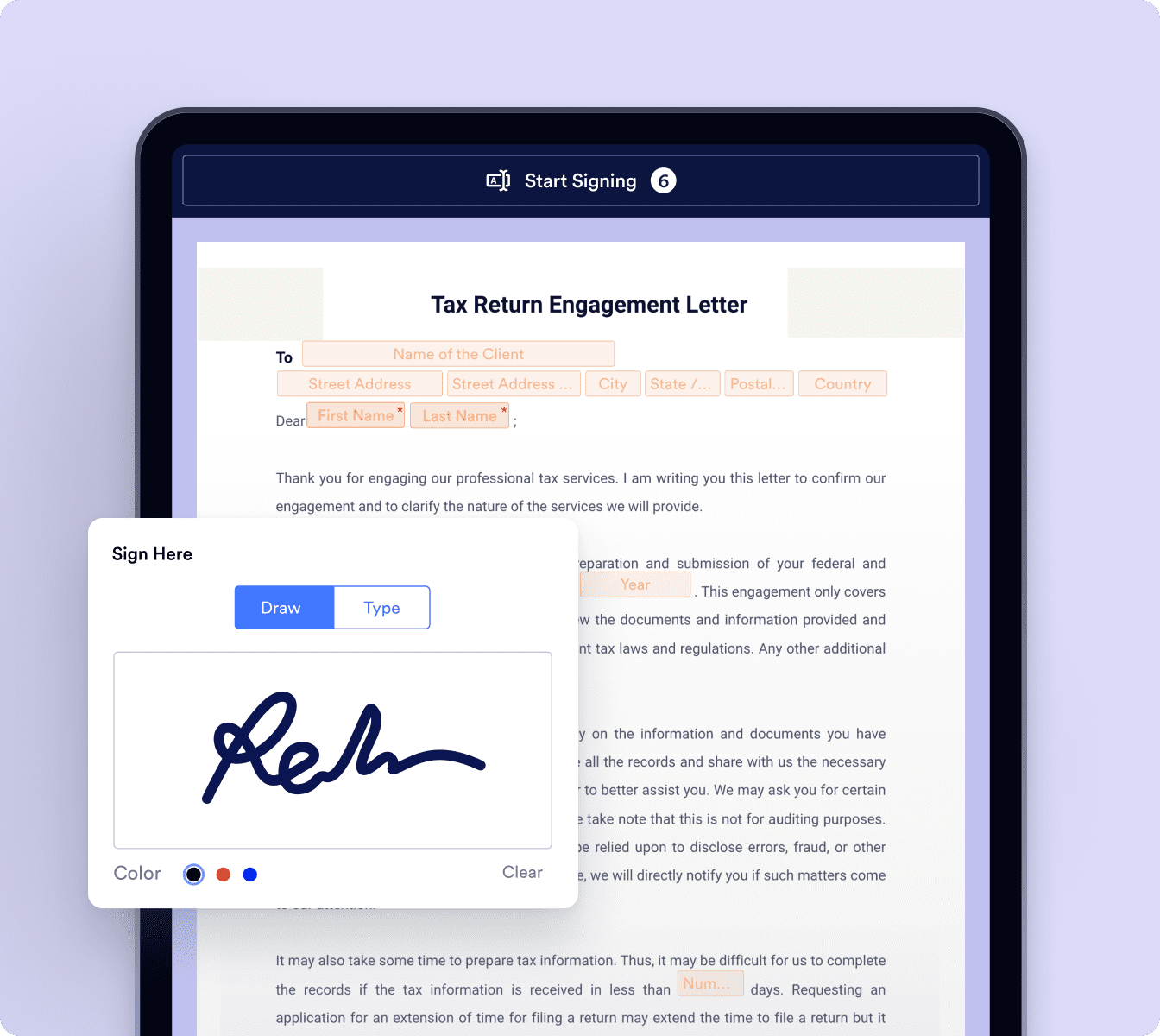Collect e-signatures