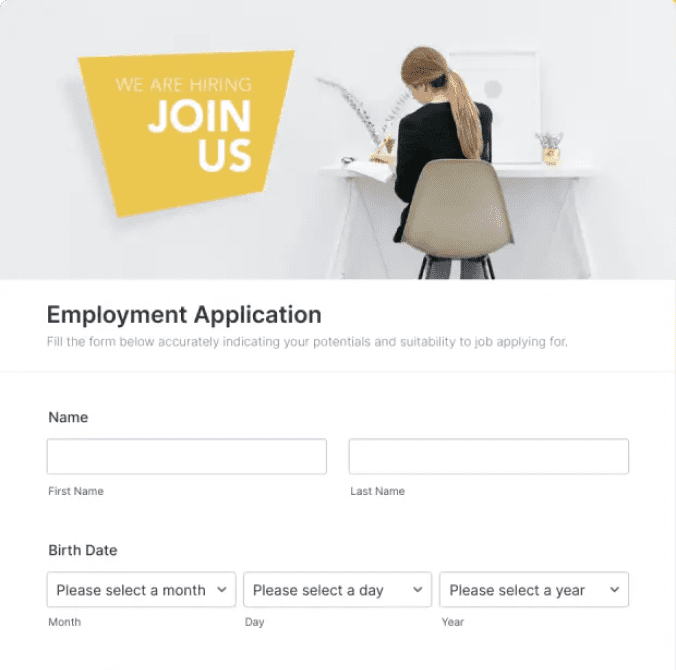 Job Application Form