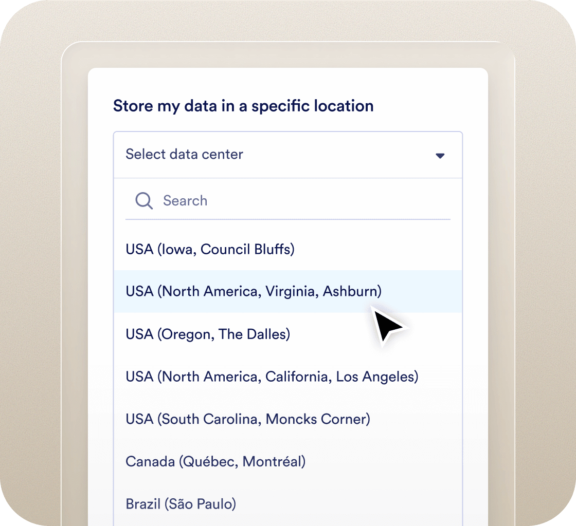 Host your forms in a local data residency center