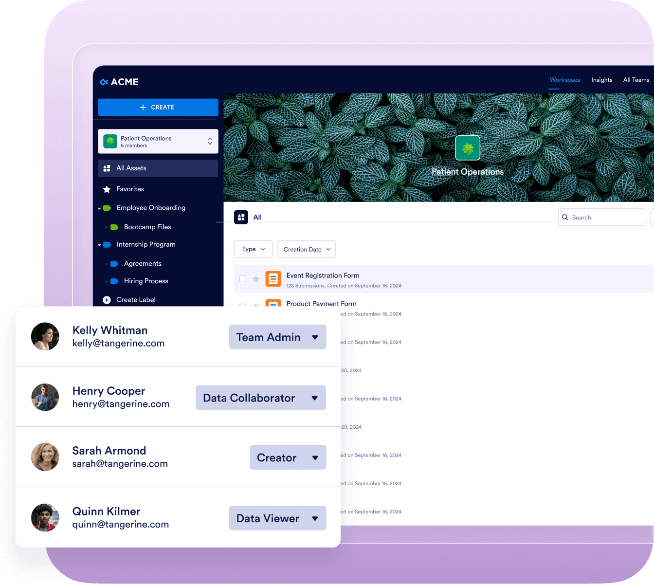Collaborate across teams