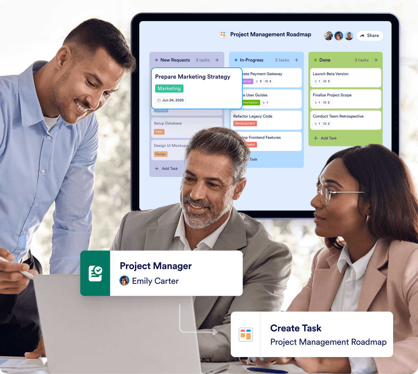 Capture and resolve customer requests