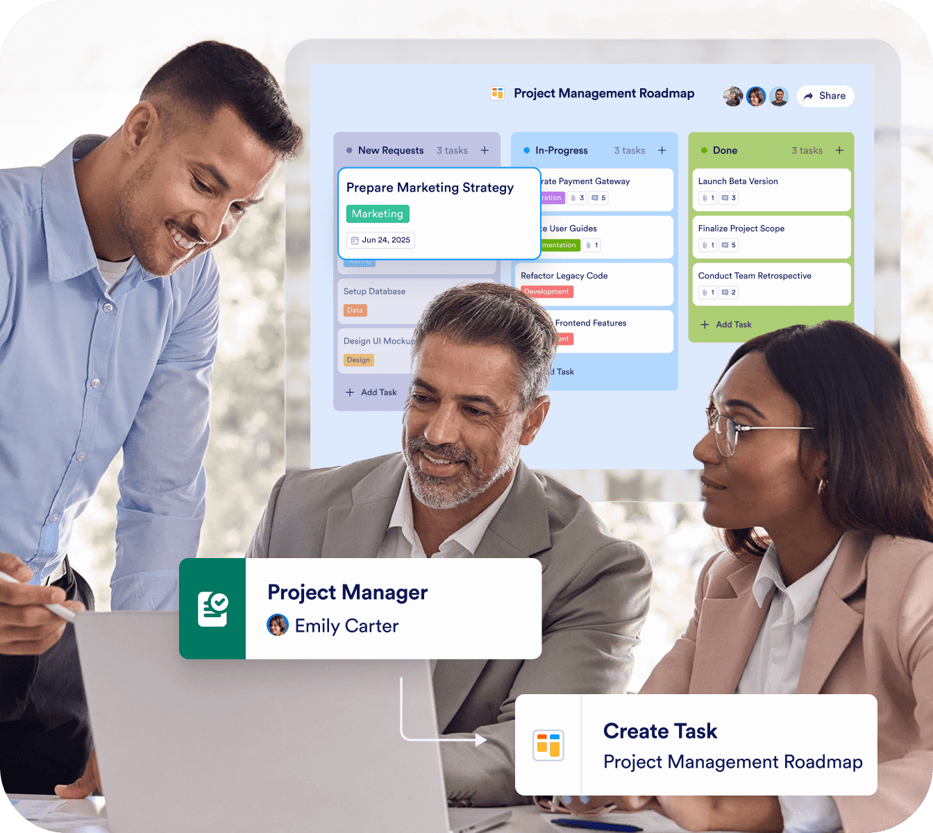 Capture and resolve customer requests