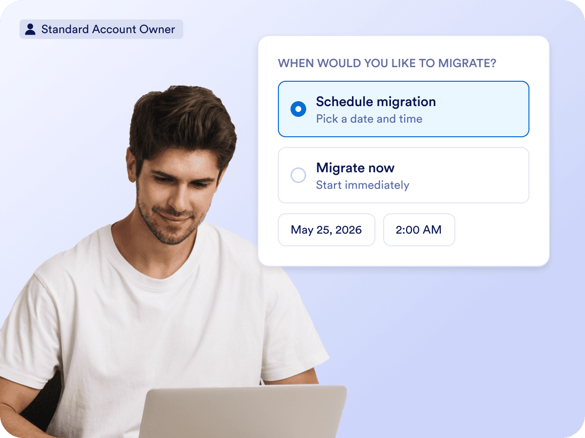Migrate now or schedule it