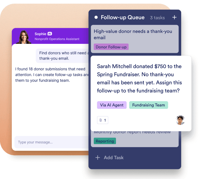 Manage inquiries with AI agents