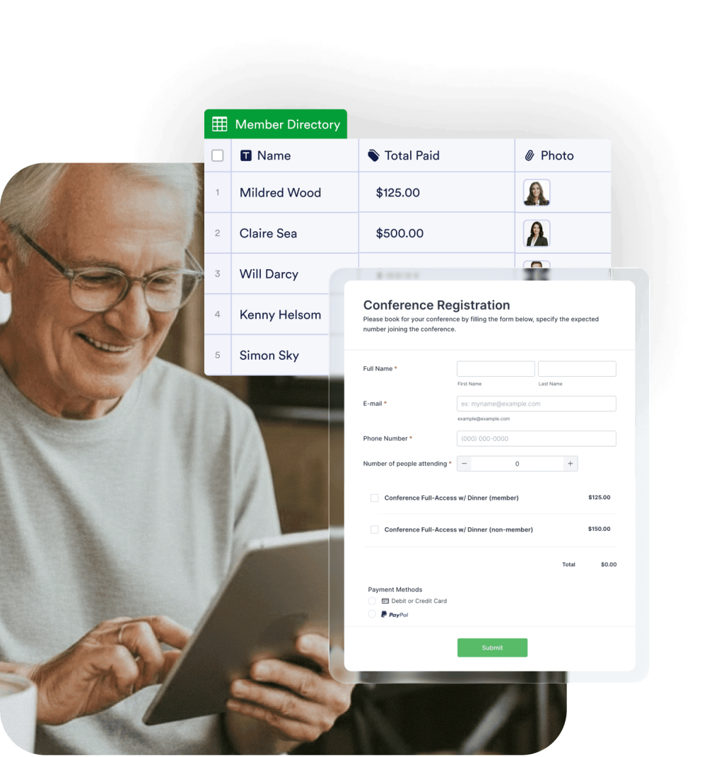 Collect fees and donations securely