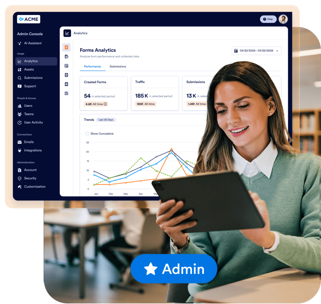 Manage learning programs securely