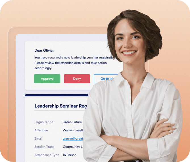 Automate follow-up, surveys, and reporting