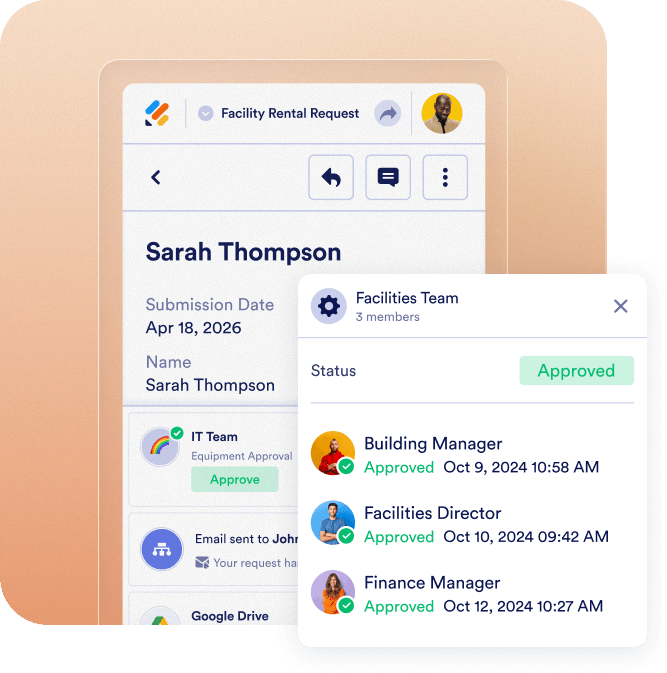 Approvals across locations and teams