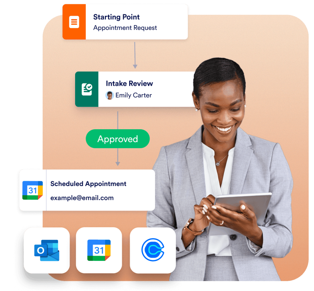 Manage appointments and service requests