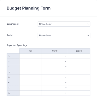 Budget Request Form