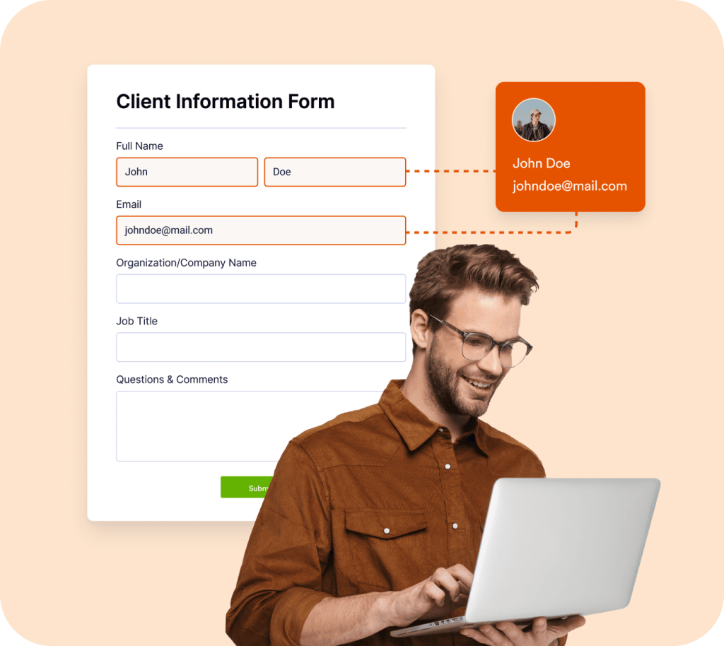 Share a prefilled form with your customers
