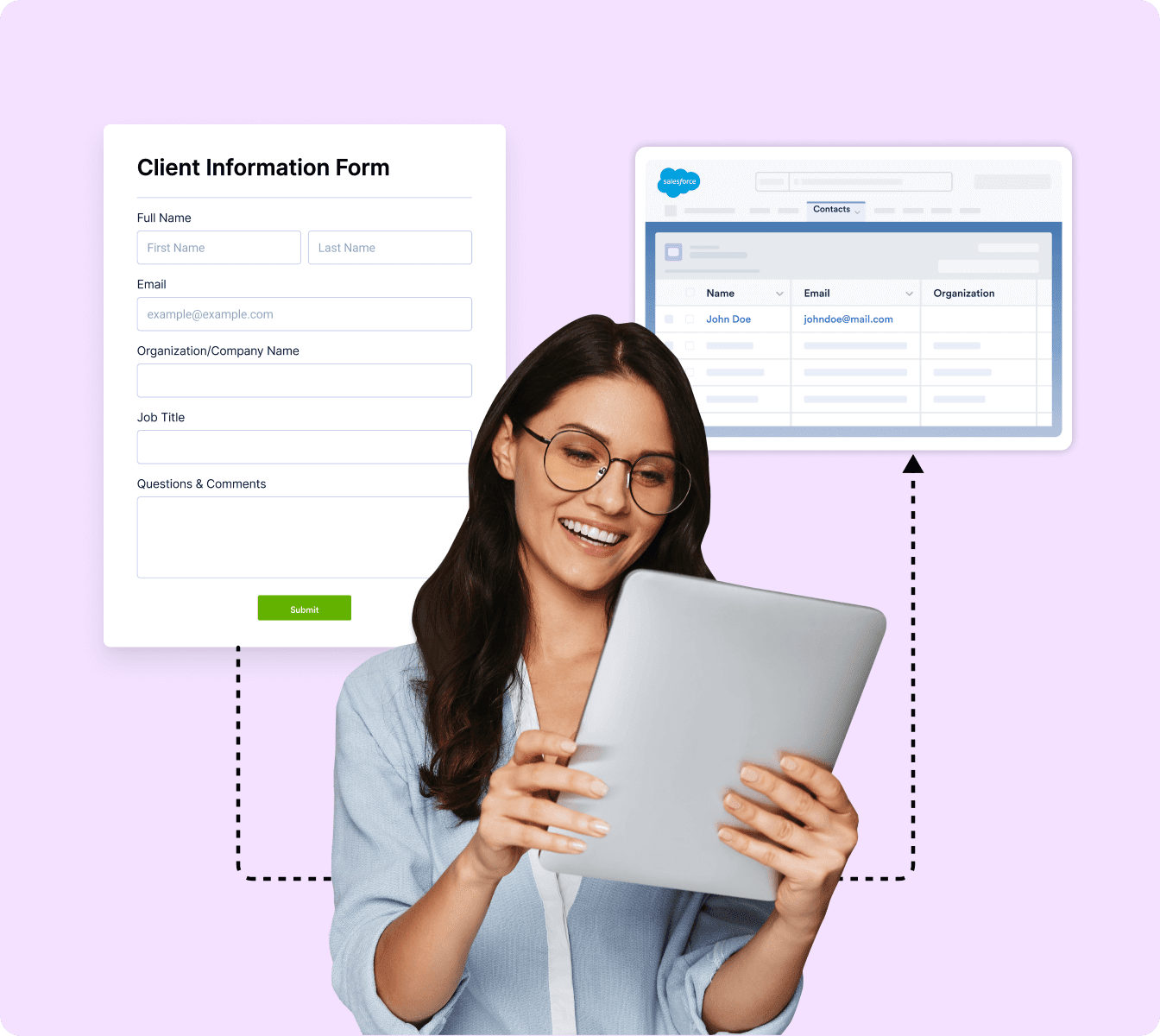 Send data to Salesforce