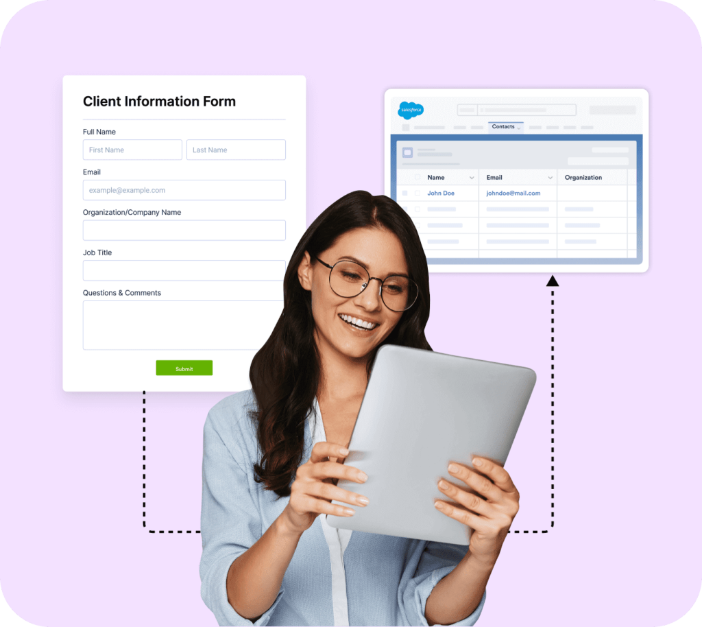 Send data to Salesforce