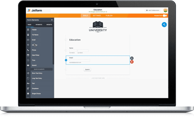 Education Jotform Background Image