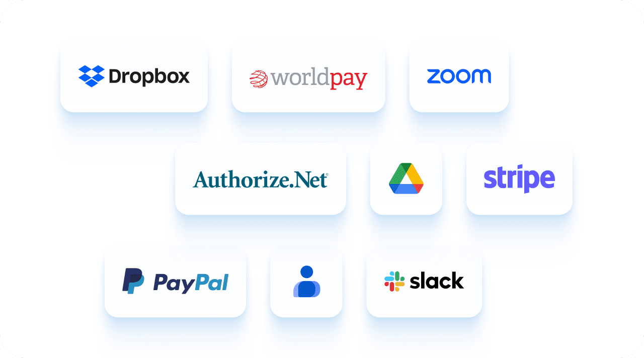 Jotform integrates with over 150 popular tools like Google Drive, Microsoft 365, and Zoom.