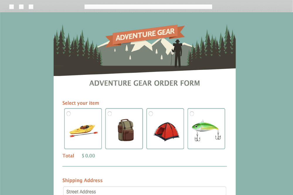 Camp Gear Order Form