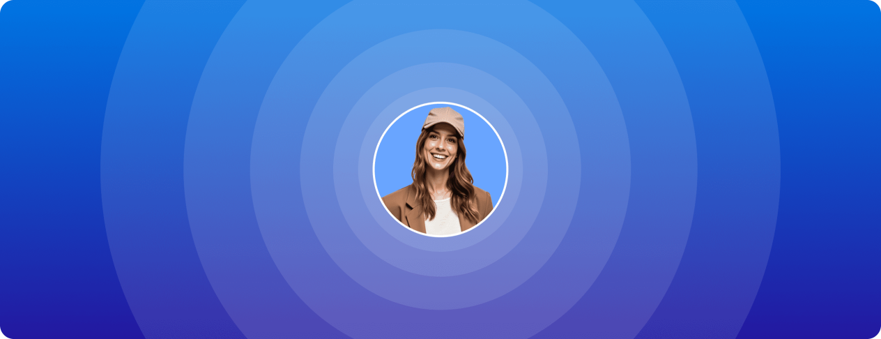 A central user surrounded by various messaging app icons and user avatars.