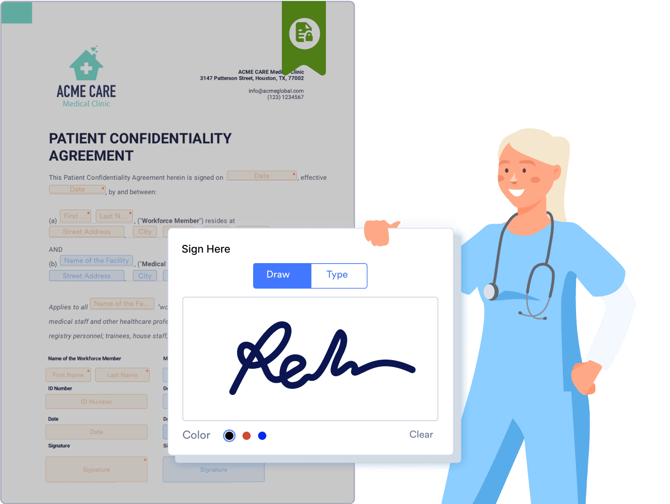 E-Signatures and File Uploads