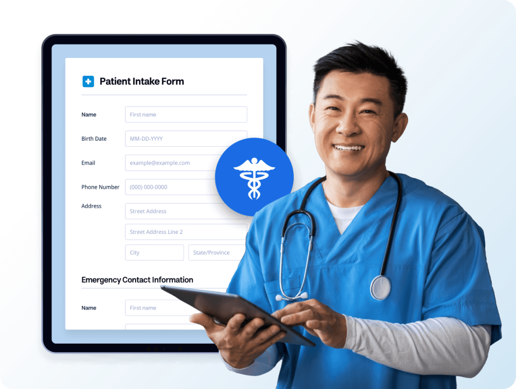 Easily build secure, HIPAA friendly forms