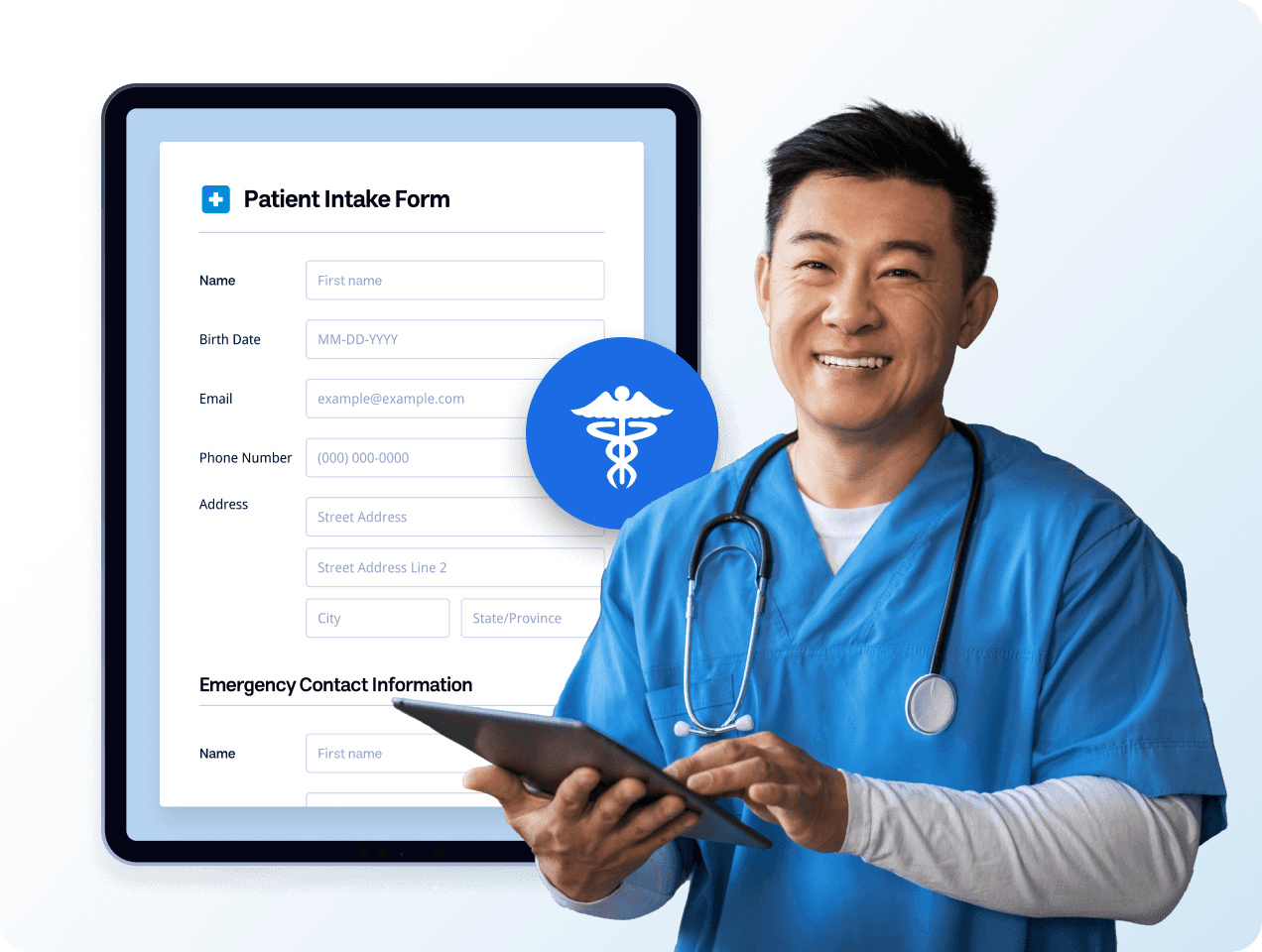 Easily build secure, HIPAA friendly forms