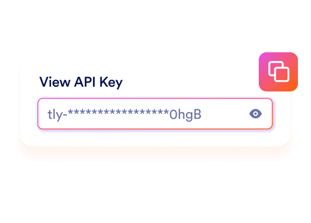 Copy your Tally API key