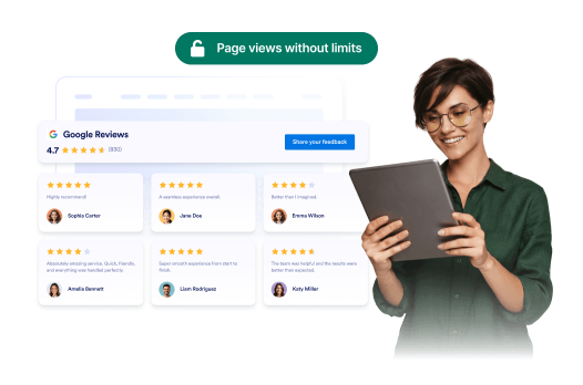 No page-view-based limits