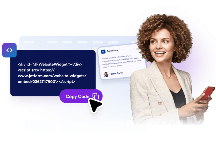 Add widgets to your existing website