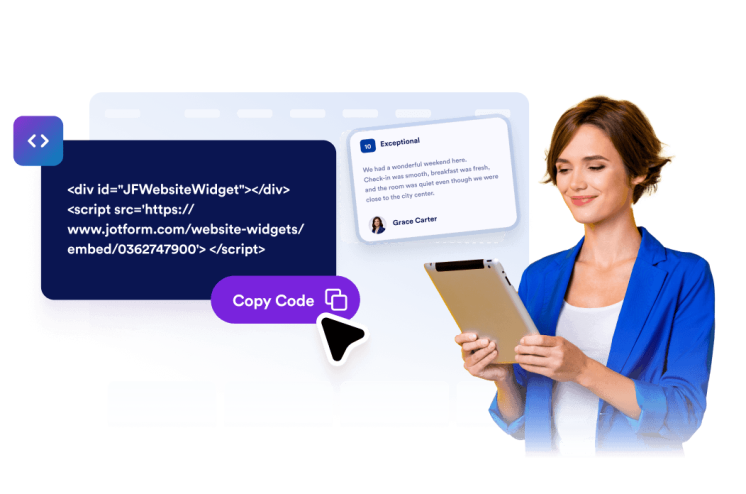 Free widgets with no-code setup
