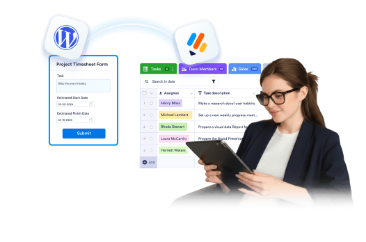 Widgets and data collection in one platform