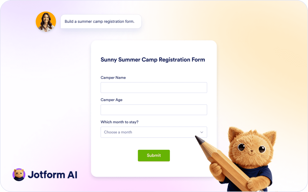 Create Forms Instantly with AI