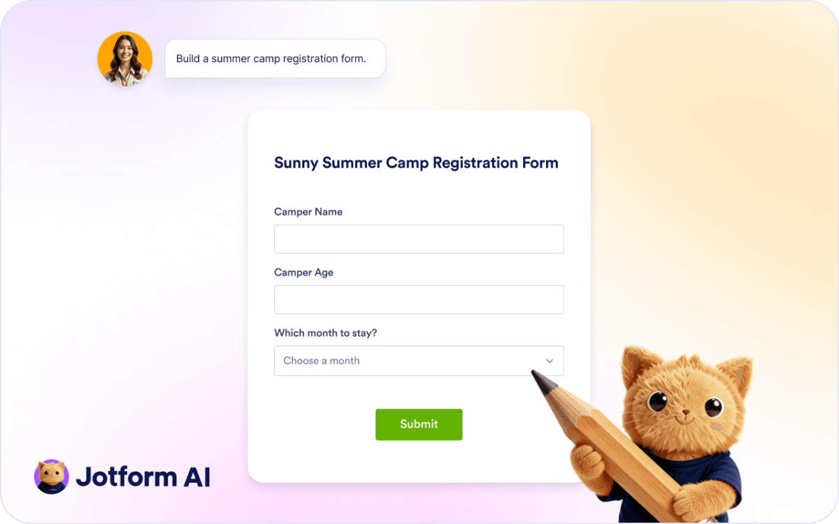 Create Forms Instantly with AI