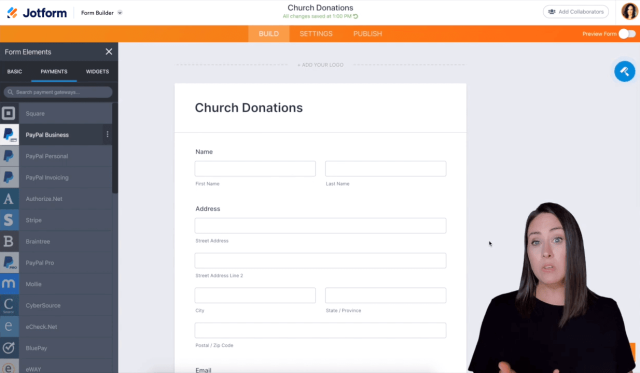 How to create a Church Form